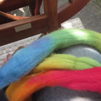 Colored roving