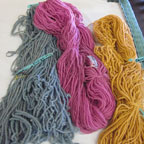Plant dyed yarn