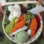 Knitted vegetables